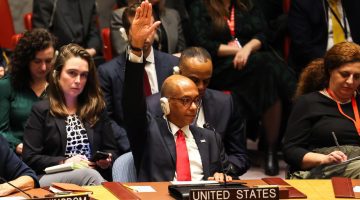 إعتراض الولايات المتحدة على قرار لمجلس الأمن يتعلق بغزة باستخدام “حق الفيتو”