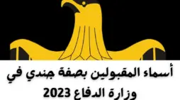 مقالة  : عاجل الآن .. رابط الاستعلام عن أسماء المقبولين في وزارة الدفاع العراقية بصفة جندي 2023/ 2024