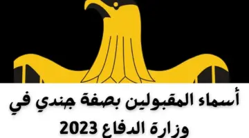 عاجل الآن .. رابط الاستعلام عن أسماء المقبولين في وزارة الدفاع العراقية بصفة جندي 2023/ 2024