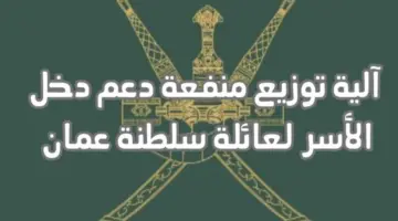 “عاجل” .. طريقة التسجيل في منفعة دعم دخل الأسر سلطنة عمان لعام 2024