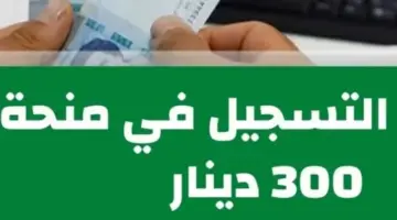 عاجل..متاح التسجيل في منحة 300 دينار تونسي الآن عبر وزارة الشؤون الاجتماعية برابط مباشر