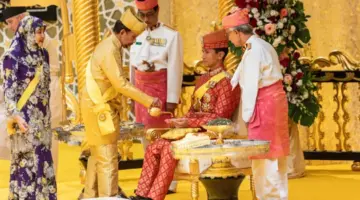 عبد المتين أمير بروناي أشهر عازب في آسيا يدخل القفص الذهبي في حفل زفاف أسطوري