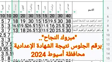 “مبروك النجاح”.. برقم الجلوس نتيجة الشهادة الإعدادية محافظة أسيوط 2024
