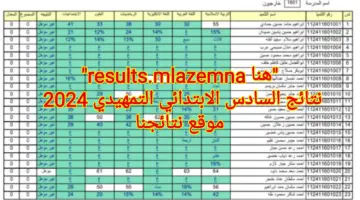 “هنا results.mlazemna” نتائج السادس الابتدائي التمهيدي 2024 موقع نتائجنا في كافة المحافظات العراقية