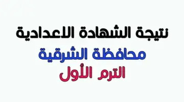 بالاسم فقط .. رابط نتيجة الشهادة الإعدادية 2024 محافظة الشرقية عبر بوابة المحافظة sharkia.gov.eg
