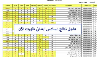 عاجل الآن نتائج السادس ابتدائي وزارة التربية العراقية 2024 في جميع المحافظات عبر موقع نتائجنا pdf