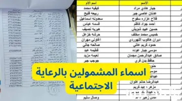 لينك pdf أسماء المشمولين بالرعاية الاجتماعية العراق الوجبة الاخيرة منصة مظلتي