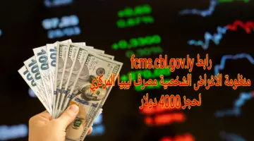 الآن رابط fcms.cbl.gov.ly منظومة الاغراض الشخصية مصرف ليبيا المركزي لحجز 4000 دولار