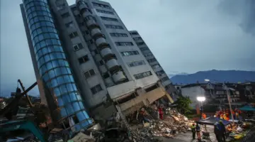 “مركز رصد الزلازل الأوروبي”زلزال تايوان الأخير بقوة 6.3 درجة